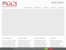 Tablet Screenshot of gloucesterchoral.com